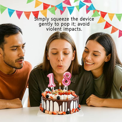 Gejoy 36 Pack 5 Inch Mini Number Balloon Foil Cake Topper Number Avoid Violent - Image 3