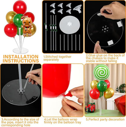 4 Sets Christmas Party Balloons Stand Kit - Image 3
