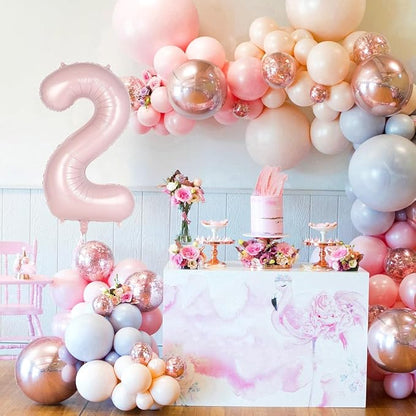 Light Pink Number 20 Balloon, 40 Inch Giant Mylar Number Balloons, Large Foil - Image 4