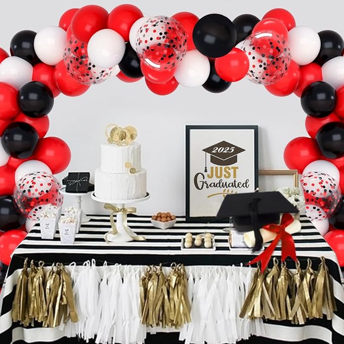 Patimate Red Black Balloons Set - Image 8