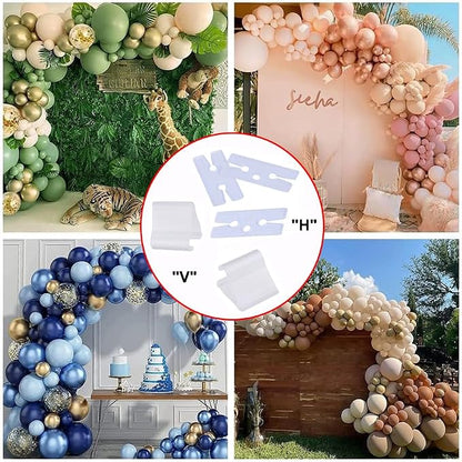 AKOAK 100 Pcs Useful "V" Shaped Balloon Seal Clip Transparent Balloon Button - Image 9