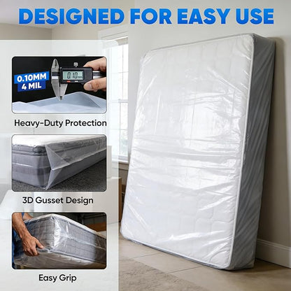 TICONN 1PK Plastic Mattress Bag - Image 2