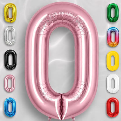 Black Number 0 to 9 Mylar Balloon 40 Inch - Image 3