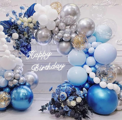 10 Inch Metallic Blue Balloons - Image 5