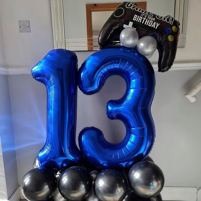 Navy Blue 7 Balloon Number, 40 Inch Number 7 Balloon Big Dark Blue 7 Foil Mylar - Image 4
