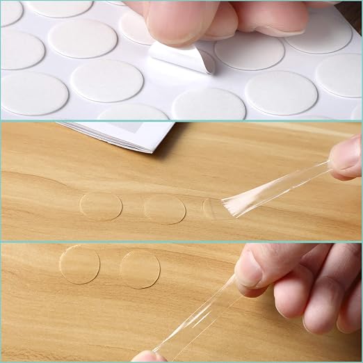 JANYUN 280Pcs Sticky Dot Stickers Clear Putty Sticky Tack - Image 3