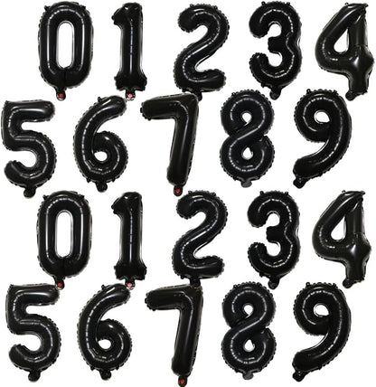 20 Pieces Foil Mylar Number Balloons 0 to 9 Set by YPSelected
