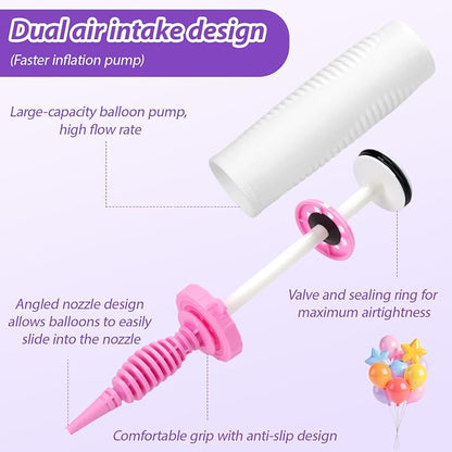 4 Pack Balloon Pump Bulk, Manual Air Pump - Image 4