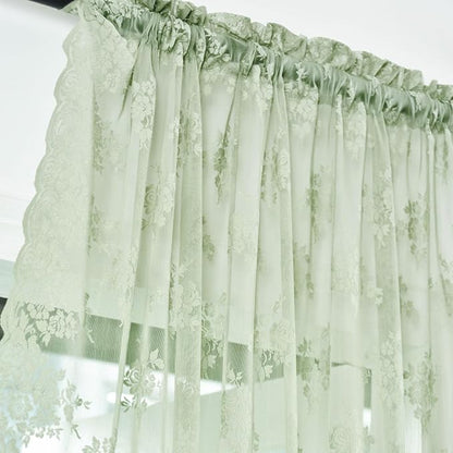 Kotile Sage Green Sheer Curtains - Image 3