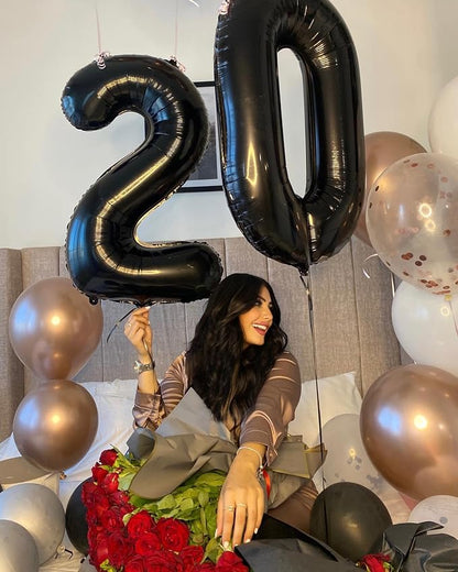 Black Number 15 Balloon 40 Inch - Image 8