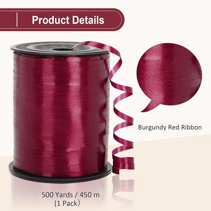 Burgundy Red Curling Ribbon - Image 5