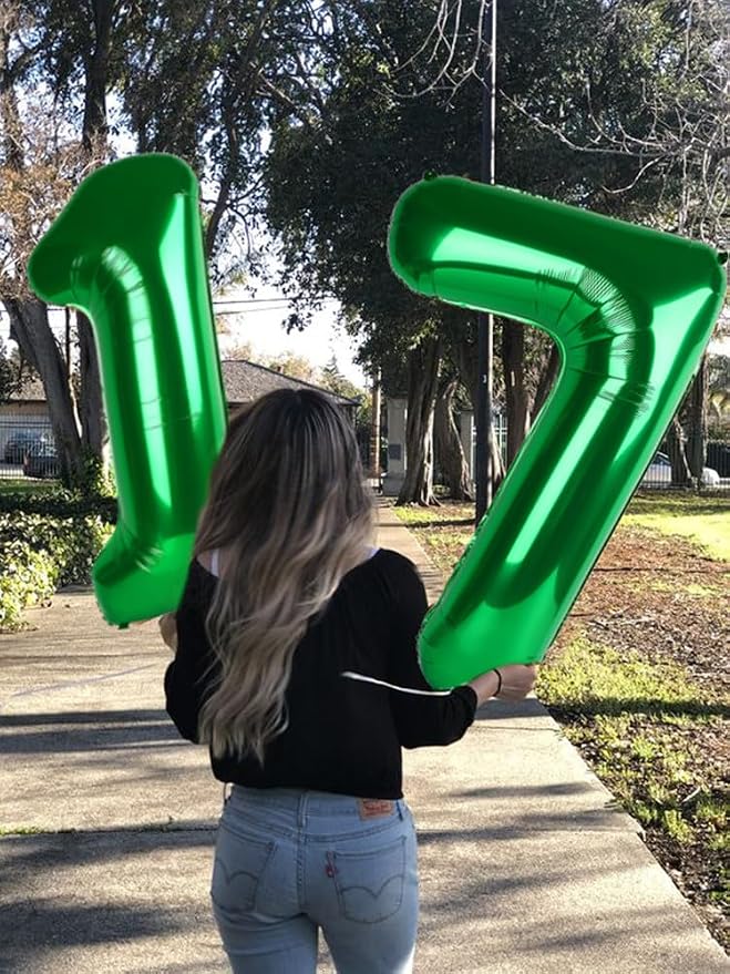 Number 11 Balloon 40Inch for 11 Year Old Birthday Decorations, Dark Green | - Image 4