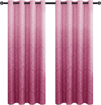 DWCN Ombre Blackout Curtains for Living Room - Image 7