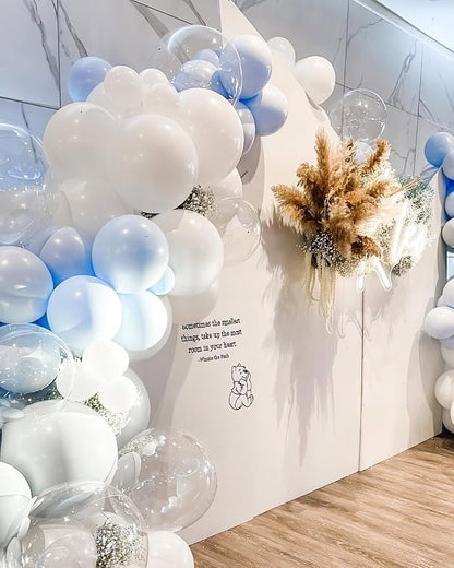 Blue and White Balloons Garland Arch Kit - Image 7