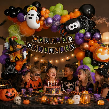 Tesochye 161pcs Halloween Balloon Garland Kit - Image 4