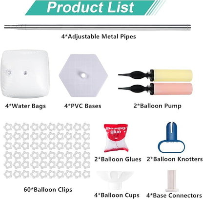 AooeDomi Metal Balloon Column Kit Set of 4, Reusable Telescopic Design - Image 4