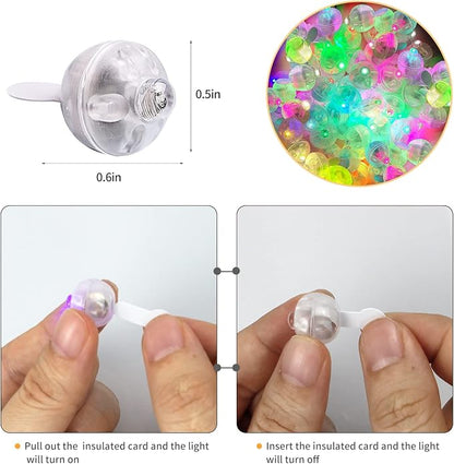 Aogist 100pcs Mutilcolor Balloon Lights, Long Standby Time Waterproof Mini Ball - Image 3