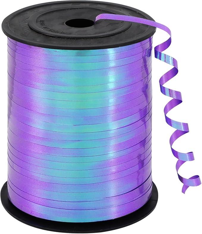 TONIFUL 500 Yards Iridescent Purple Curling Ribbon Balloon String | Iridescent by TONIFUL