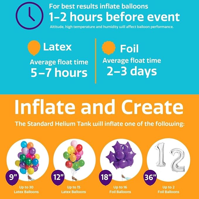 Balloon Time Disposable Helium Tank 14.9 cu.ft - Image 5