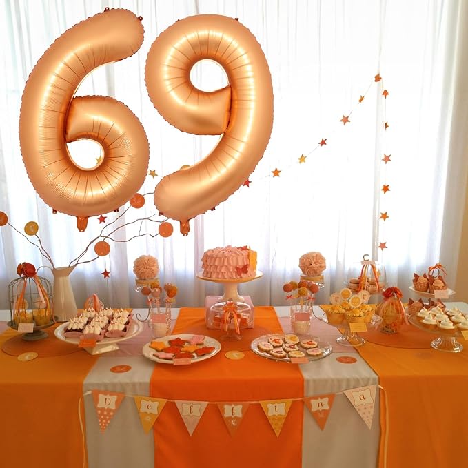 40 Inch Number 5 Balloon, Big Foil Self Inflating 5th Birthday Number Balloons - Image 6
