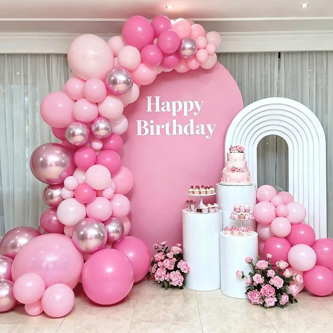 Pink Balloon Set, 12 Inch | Latex Balloons - Image 2