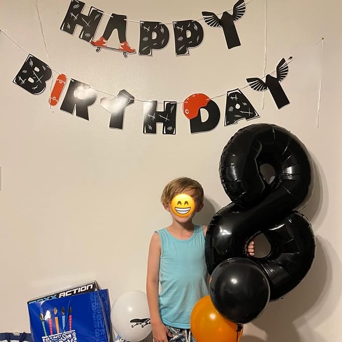 40 Inch Balloon Number 7 Black, Large Foil Number Balloons Set 0-9, Digital 7 - Image 4