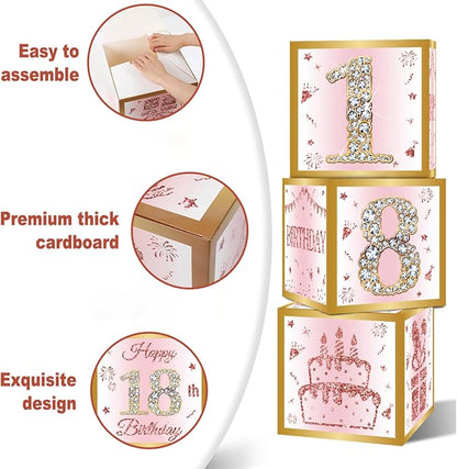 DataMoon 18th Birthday Decorations Boxes - Image 6