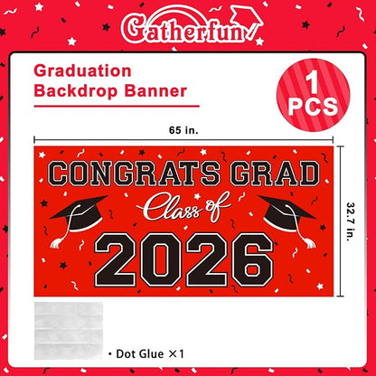 2026 Graduation Party Plastic Backdrop - Image 2