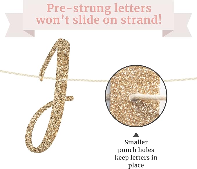 Pre-Strung Just Married Banner - Image 5
