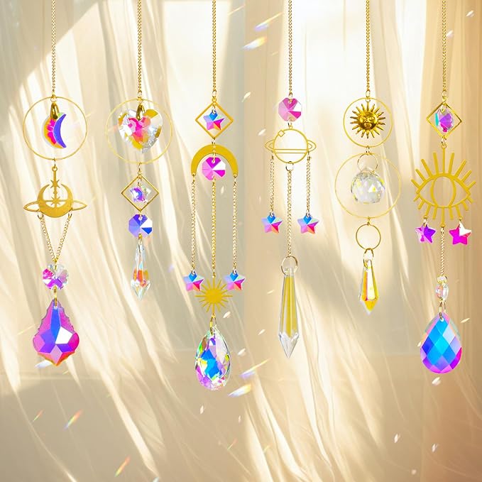 Sun Catchers 6Pieces Colorful Crystals Suncatcher - Image 5