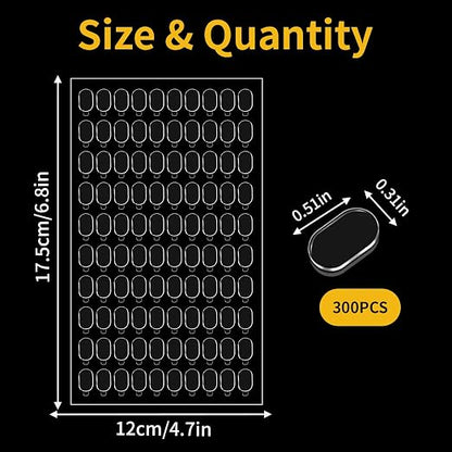 300 Pcs Double-Sided Sticky Dots, Removable Waterproof Glue Dots & Sticky Tack - Image 2