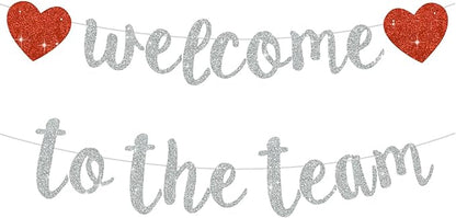 BEISHIDA Welcome to The Team Banner, NO DIY, Office Party Decorations by Beishida