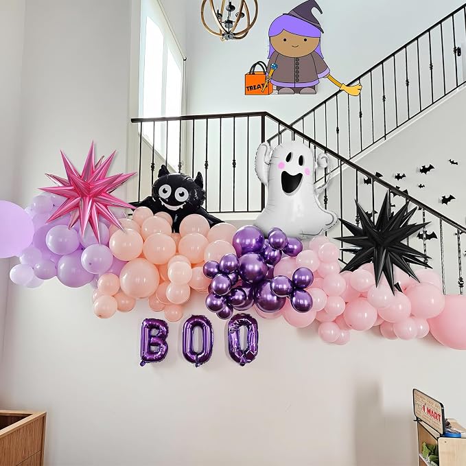 Pastel Halloween Balloon Arch Kit - Image 6