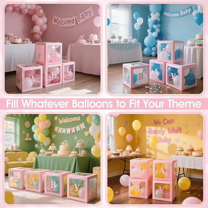 Ledido Baby Boxes with Letters for Baby Shower Decorations - Image 3