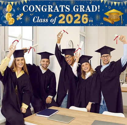 2026 Graduation Decorations Congrats Grad Class of 2026 Banner - Image 3