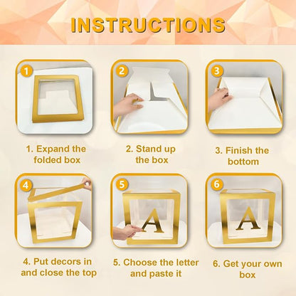 Ledido Baby Boxes with Letters for Baby Shower Decorations - Image 7