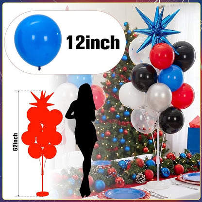 Gejoy 2 Sets 62" Large Hero Theme Balloon Tower Stand Kit, Entire Balloon - Image 5