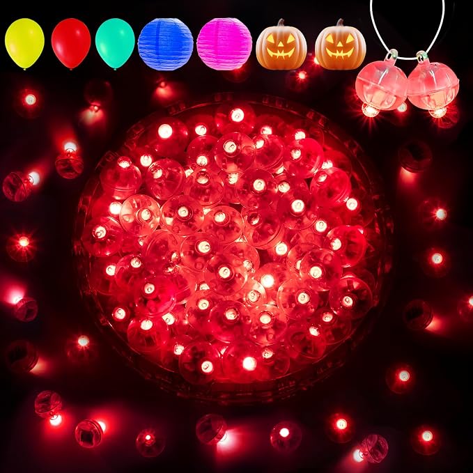 Aogist 200Pcs Red Balloon Lights by Aogist