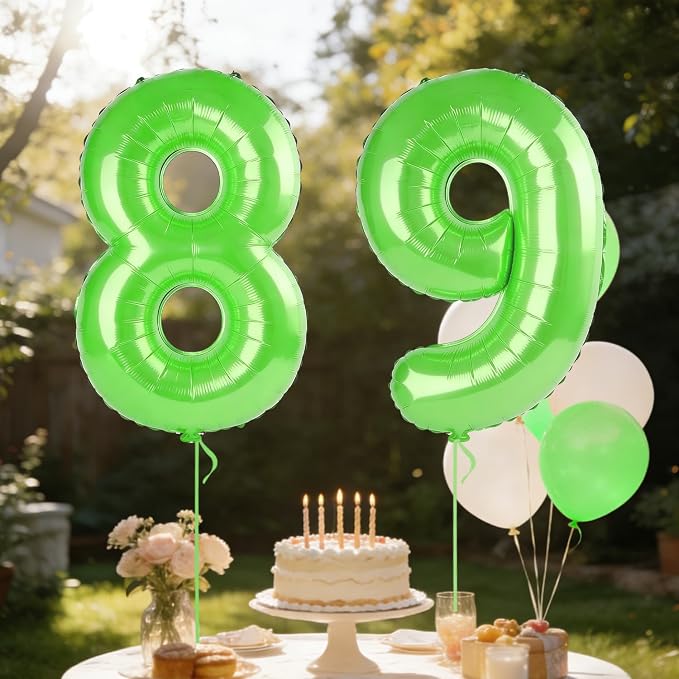 40 Inch Number 89 Balloons for 89th Birthday Party Decorations, 0-100 Fruit - Image 3