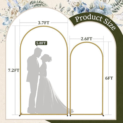 Metal Arch Backdrop Stand 2 Set, Baby Shower, Party Decor - Image 7