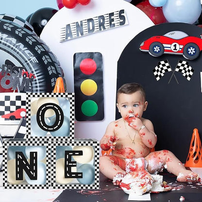 Fast ONE Birthday Decorations for Boys, Race Car ONE Boxes - Image 3