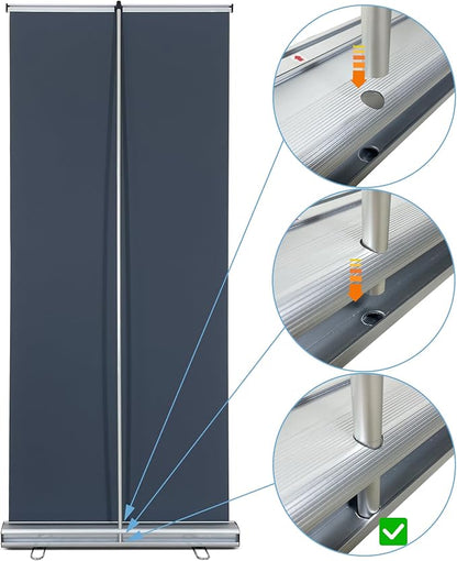 Custom Retractable Banner 33.5" x 80"，with Heavy Duty Frame and Travel case - Image 3
