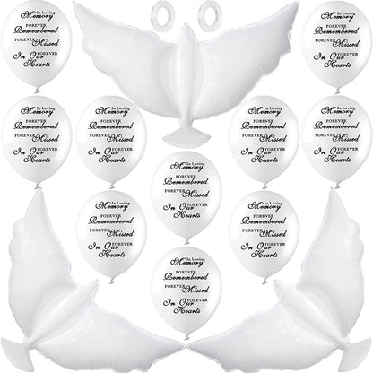 Dove Memorial Balloons to Release in Sky, Biodegradable Funeral Balloons by Jishi