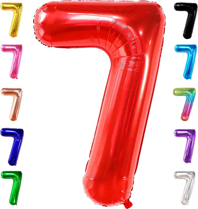 KatchOn, Giant Red Number 7 Balloon by KatchOn