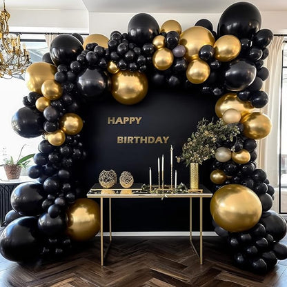110pcs Black Balloon Arch Kit - Image 4