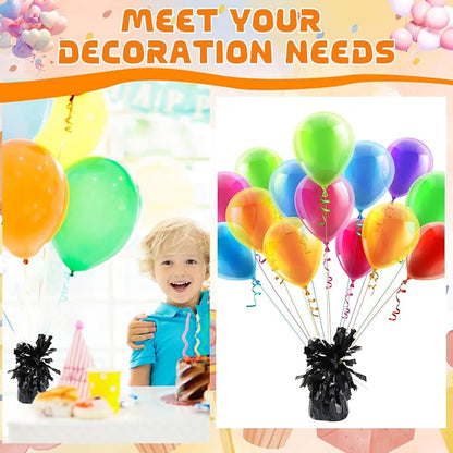 8 Pcs Black Metallic Balloon Weights Holder Anchors Balloon Holder Weights - Image 6