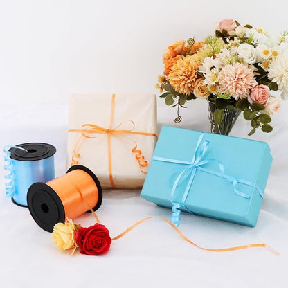 TONIFUL 500 Yards Blue and Orange Curling Ribbon Balloon String | Balloon - Image 5