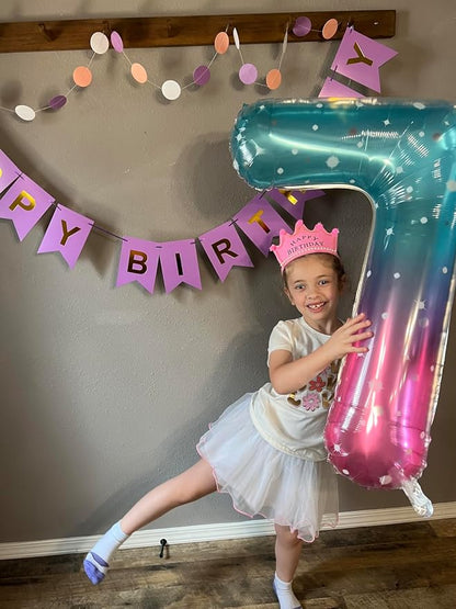Number 7 Balloon 40 Inch for 7 17 Birthday Decorations, - Image 2