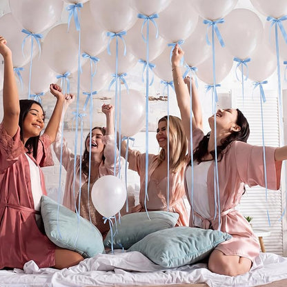 Gejoy 62 Pcs Ceiling Balloons Kit 12'' Pearl White Balloons - Image 5