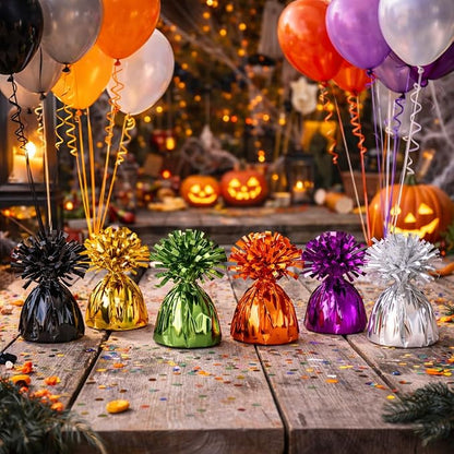 Metallic Plastic Wrapped Balloon Weights Party Decorations 12 Pcs - Image 4